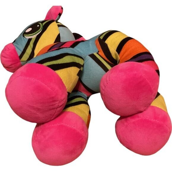 Peek-A-Boo 15” Rainbow Striped Pony Horse Plush Stuffed Animal - Picture 8 of 8